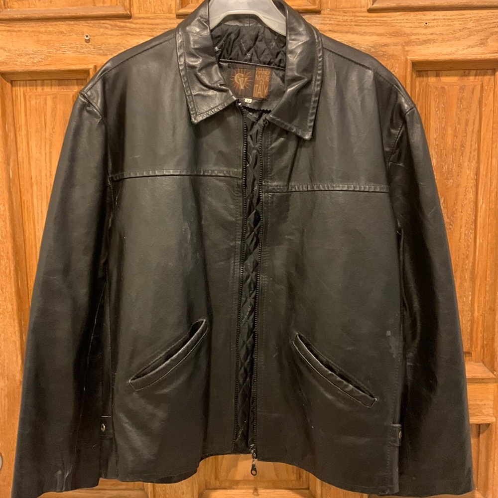 Vera Pelle Penuine Leather Jacket, Black
